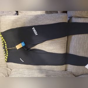 Hoka One Hupana Running Tights Men MEDIUM Black Form Fit Run Ironman Training